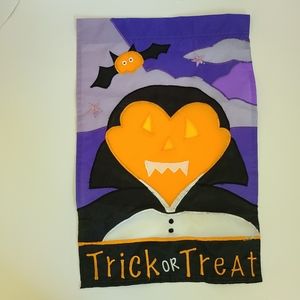 Halloween Trick or Treat Garden Flag Banner Outdoor Decor Vampire